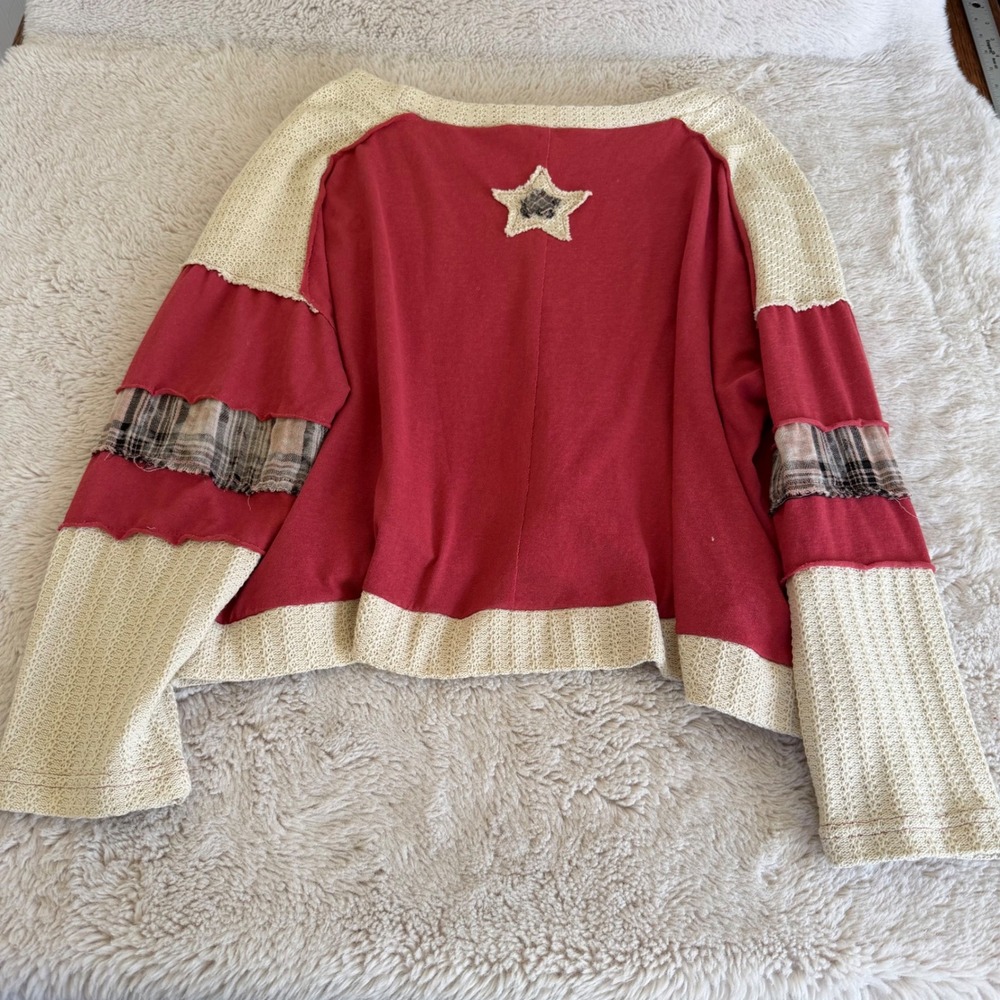 Indie Grunge Oversized Patchwork Star Distressed … - image 8